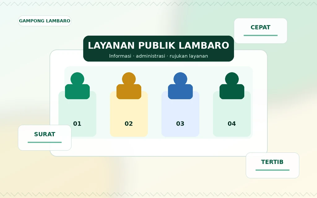 Ilustrasi orisinal pelayanan publik terpadu di Lambaro