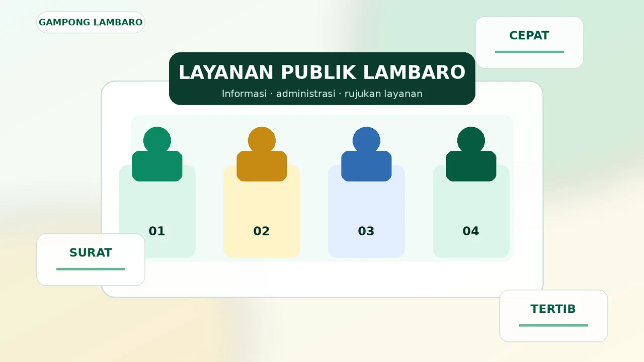 Ilustrasi orisinal pusat pelayanan publik di kawasan Lambaro